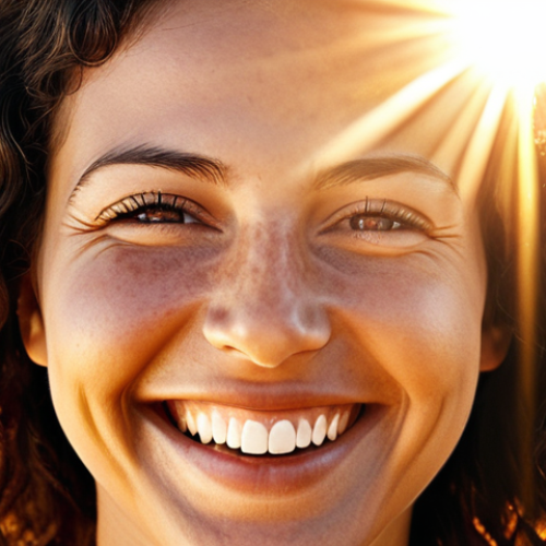 **Image Prompt 1:** A radiant sun shining down on a happy face, symbolizing "Kundenzufriedenheit" (customer satisfaction). The style should be bright and cheerful.
