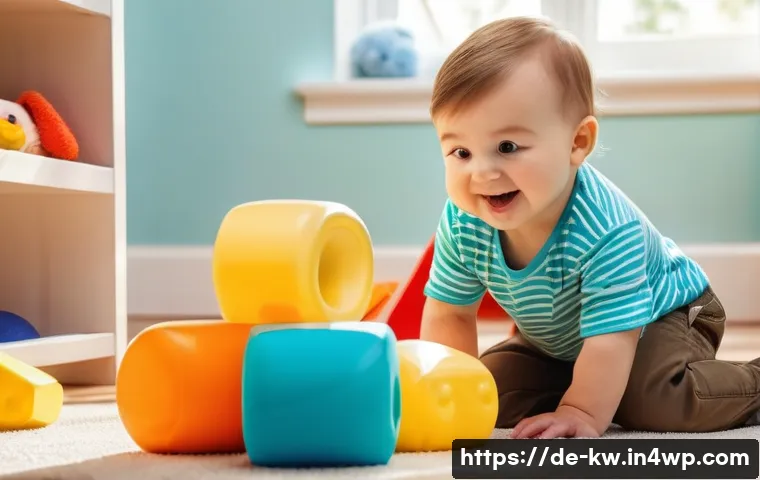 개념 맵을 활용한 피드백 시스템 구축 - **A group of toddlers, all wearing diapers, are playfully interacting in a brightly colored playroom...